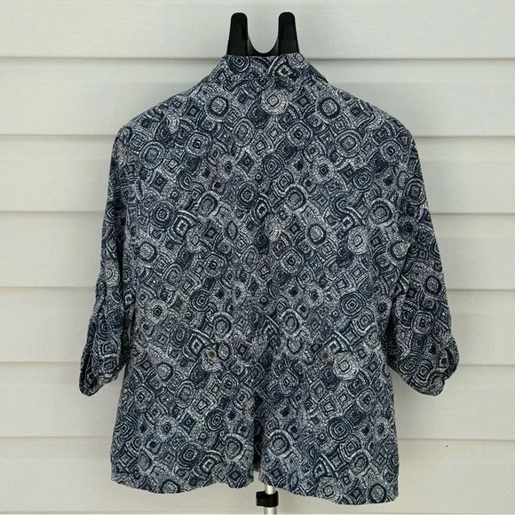 Christopher & Banks Roll Sleeve Top - Picture 3 of 16